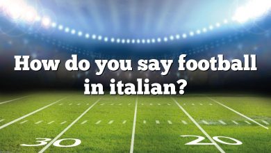 How do you say football in italian?