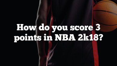 How do you score 3 points in NBA 2k18?