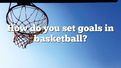 How do you set goals in basketball?