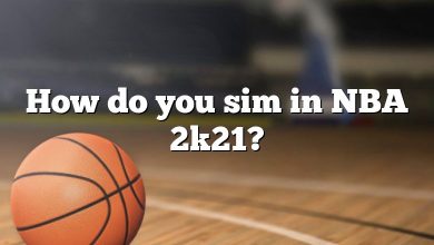 How do you sim in NBA 2k21?