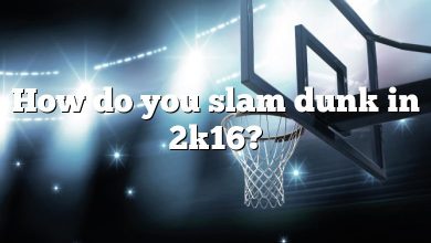 How do you slam dunk in 2k16?