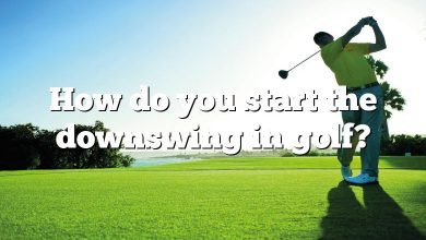 How do you start the downswing in golf?