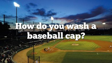 How do you wash a baseball cap?