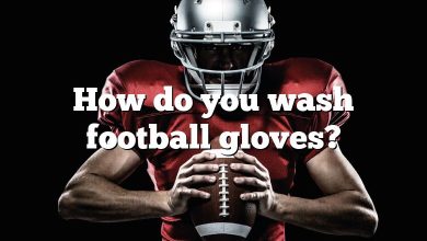 How do you wash football gloves?