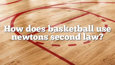 How does basketball use newtons second law?