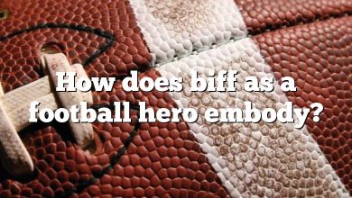 How does biff as a football hero embody?