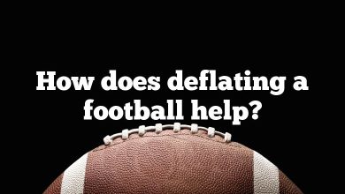 How does deflating a football help?