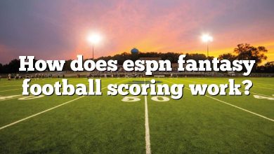 How does espn fantasy football scoring work?