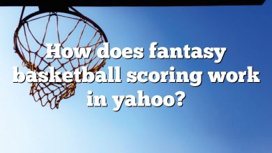 How does fantasy basketball scoring work in yahoo?