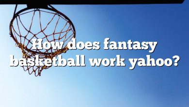 How does fantasy basketball work yahoo?