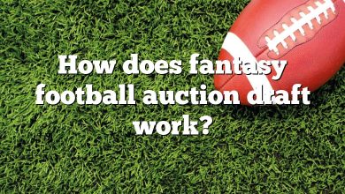 How does fantasy football auction draft work?