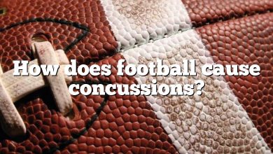 How does football cause concussions?