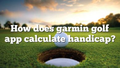 How does garmin golf app calculate handicap?