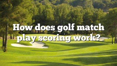 How does golf match play scoring work?