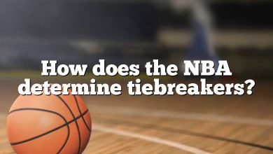 How does the NBA determine tiebreakers?