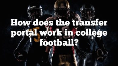 How does the transfer portal work in college football?