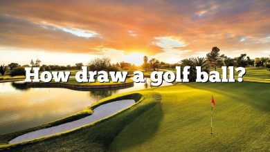 How draw a golf ball?