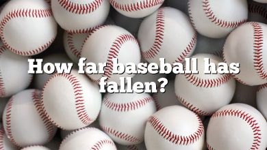 How far baseball has fallen?