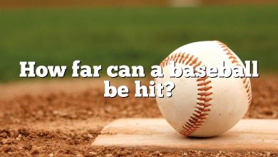 How far can a baseball be hit?