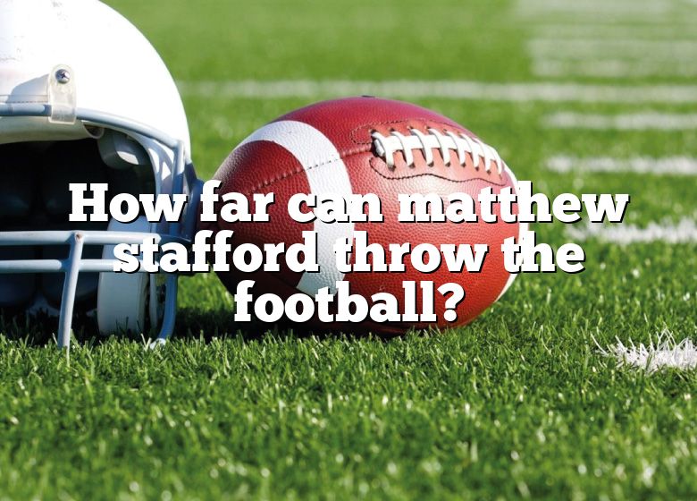 How far can #MatthewStafford throw a football down #MainStreetUSA 