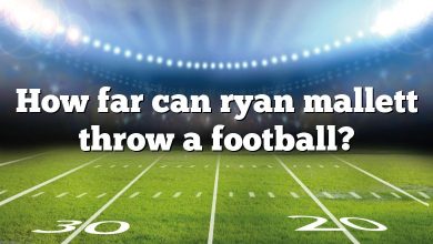 How far can ryan mallett throw a football?