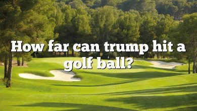 How far can trump hit a golf ball?