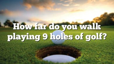 How far do you walk playing 9 holes of golf?