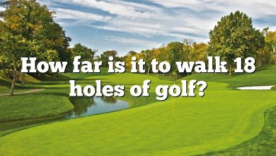 How far is it to walk 18 holes of golf?