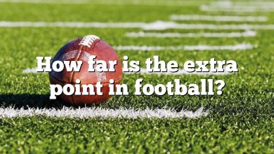 How far is the extra point in football?