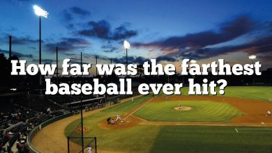 How far was the farthest baseball ever hit?