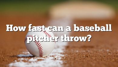 How fast can a baseball pitcher throw?