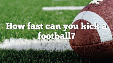 How fast can you kick a football?