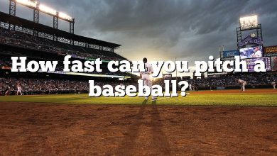 How fast can you pitch a baseball?