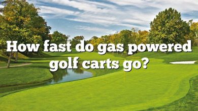 How fast do gas powered golf carts go?