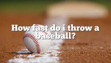 How fast do i throw a baseball?