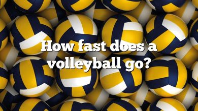 How fast does a volleyball go?