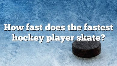 How fast does the fastest hockey player skate?