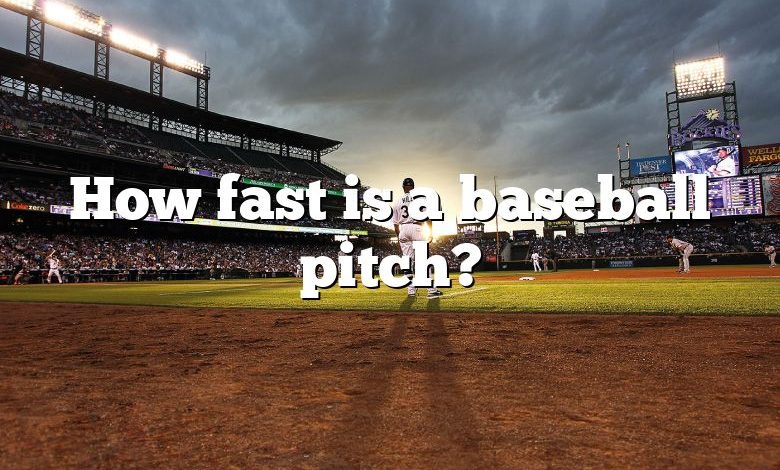 How fast is a baseball pitch?