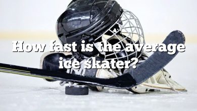 How fast is the average ice skater?