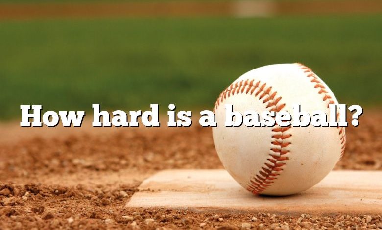 How hard is a baseball?