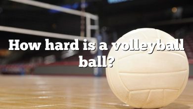 How hard is a volleyball ball?