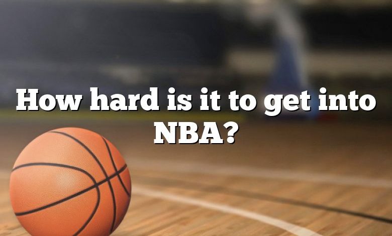 How hard is it to get into NBA?