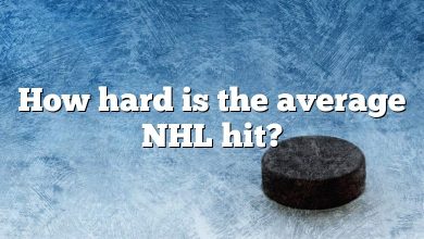 How hard is the average NHL hit?