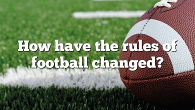 How have the rules of football changed?