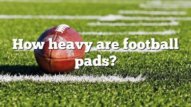 How heavy are football pads?