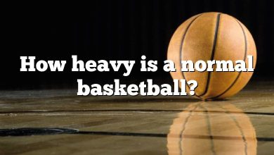 How heavy is a normal basketball?