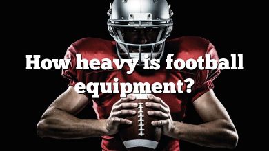 How heavy is football equipment?