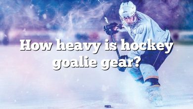 How heavy is hockey goalie gear?