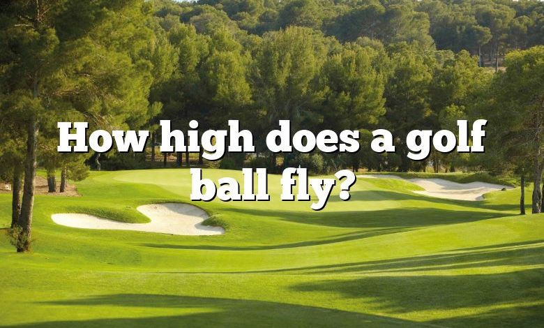 How high does a golf ball fly?