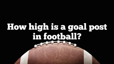 How high is a goal post in football?